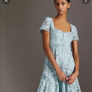 Slim Lace Maxi Dress Antrhopologie